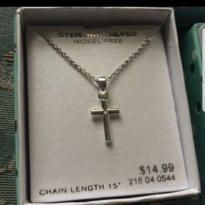 Kids Silver cross necklaces